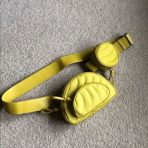 🍋🌟Yellow Citron Nylon Sling Bag Fanny Pack